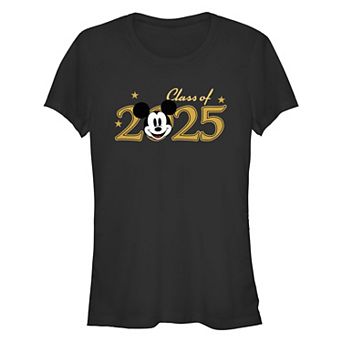 Disney's Mickey Mouse Class Of 2025 Juniors' Fitted Graphic Tee