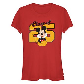Disney's Mickey Mouse Class Of '25 Pose Juniors' Fitted Graphic Tee