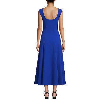 Women's Lands' End Starfish Midi Fit and Flare Dress