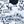 White Blue Toile
