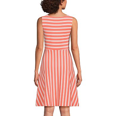 Women's Lands' End Boatneck Twist Front Dress