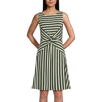 Women's Lands' End Boatneck Twist Front Dress