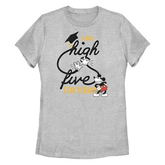 Disney's Mickey Mouse A Big High Five For Today Juniors' Graphic Tee