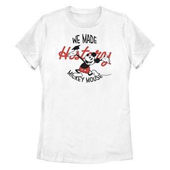 Disney's Mickey Mouse We Made History Juniors' Graphic Tee
