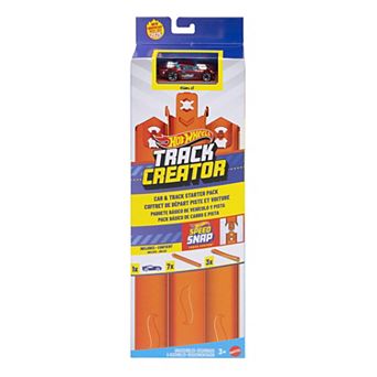 Hot Wheels Track Creator Car & Track Pack with 10′ Speed Snap Track