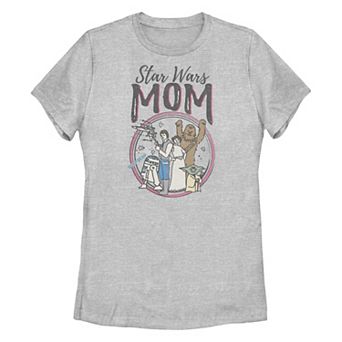 Women's Star Wars Mom Character Collage Graphic Tee