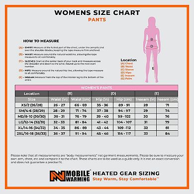 Women's Mobile Warming Baselite Baselayer Heated Pant