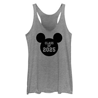 Disney's Mickey Mouse Ears Class Of 2025 Juniors' Tri-Blend Racerback Tank Top