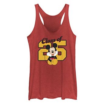 Disney's Mickey Mouse Class Of '25 Pose Juniors' Tri-Blend Racerback Tank Top