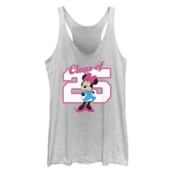 Disney's Minnie Mouse Class Of '25 Pose Juniors' Tri-Blend Racerback Tank Top