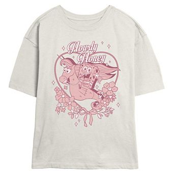 Juniors' Nickelodeon SpongeBob SquarePants Howdy Honey Skimmer Graphic Tee