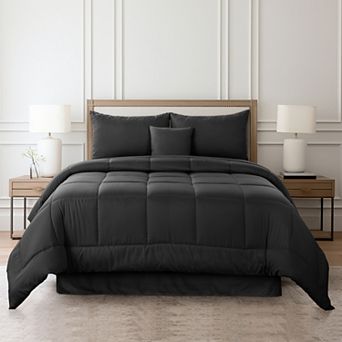 Lux Decor Collection 100% Polyester Comforter Set With Decorative Pillow Shams and Bed Skirt