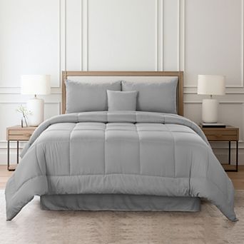 Lux Decor Collection 100% Polyester Comforter Set With Decorative Pillow Shams and Bed Skirt