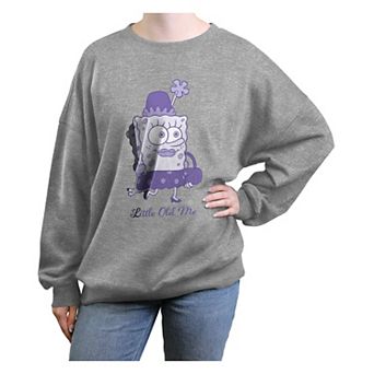 Juniors' Nickelodeon SpongeBob SquarePants Little Old Me Oversized Graphic Pullover