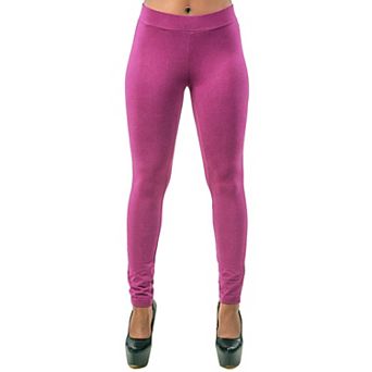 Curvy Women's Elastic Waistband Basic Leggings