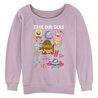 Juniors' Nickelodeon SpongeBob SquarePants Save Our Seas Graphic Pullover