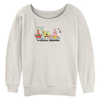 Juniors' Nickelodeon SpongeBob SquarePants Character Lineup Graphic Pullover
