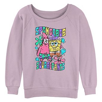Juniors' Nickelodeon SpongeBob SquarePants And Patrick Side Hug Graphic Pullover