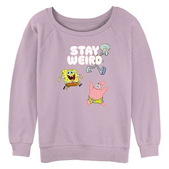 Juniors' Nickelodeon SpongeBob SquarePants Stay Weird Graphic Pullover