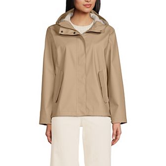 Women's Lands' End Squall Waterproof Rain Slicker Jacket