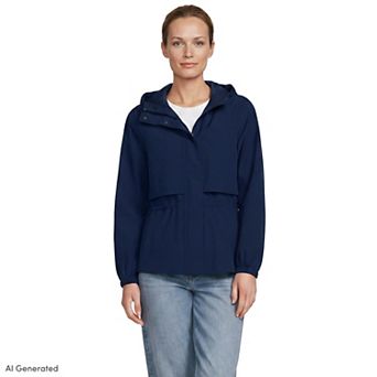 Women's Lands' End Packable Rain Jacket