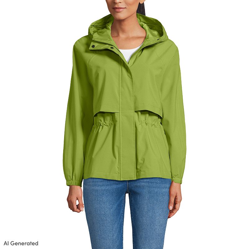 Women's Lands' End Packable Rain Jacket,