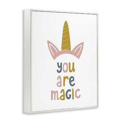 Stupell Home Decor You Are Magic Unicorn Horn Framed Wall Art