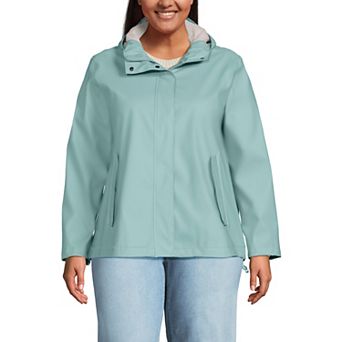 Plus Size Lands' End Squall Waterproof Rain Slicker Jacket