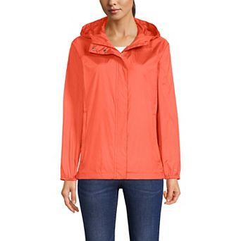 Women's Lands' End Packable Water Resistant UPF 50 Windbreaker Jacket