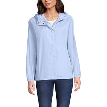 Women's Lands' End Packable Water Resistant UPF 50 Windbreaker Jacket