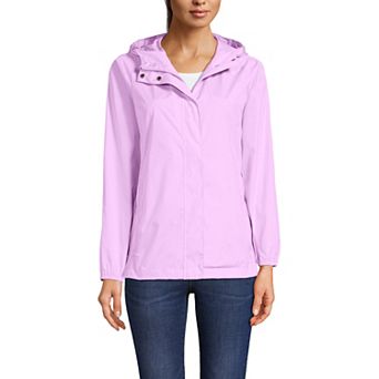 Women's Lands' End Packable Water Resistant UPF 50 Windbreaker Jacket