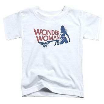 Wonder Woman75 Silhouette Short Sleeve Toddler T-Shirt
