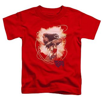 Wonder Woman 75th Burst Short Sleeve Toddler T-Shirt
