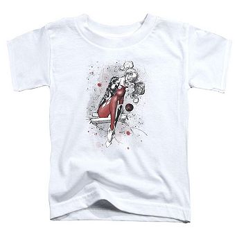 Justice League of America Harley Sketch Short Sleeve Toddler T-Shirt