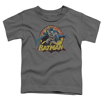 Justice League of America Batman Rough Distress Short Sleeve Toddler T-Shirt