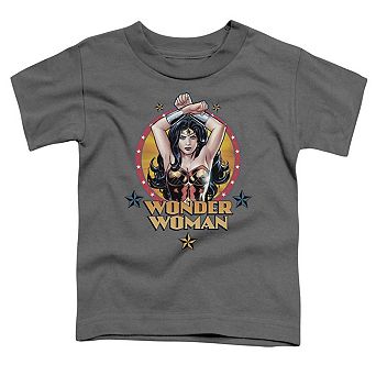 Justice League of America Powerful Woman Short Sleeve Toddler T-Shirt