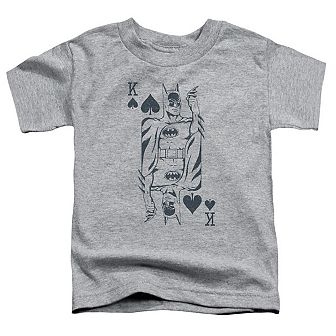 DC Comics Bat Card Short Sleeve Toddler T-Shirt