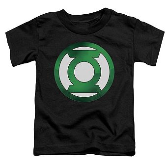Green Lantern Green Chrome Logo Short Sleeve Toddler T-Shirt