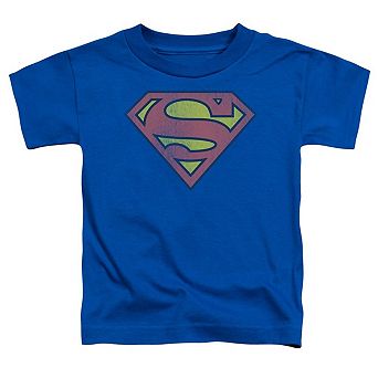 DC Comics Retro Logo Distressed Short Sleeve Toddler T-Shirt