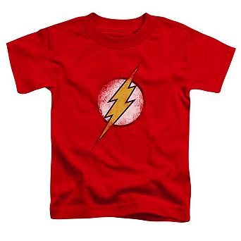 Justice League of America Destroyed Flash Logo Short Sleeve Toddler T-Shirt