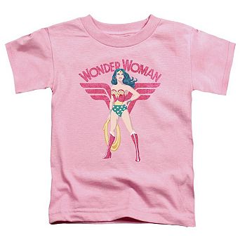 Justice League of America Wonder Woman Sparkle Short Sleeve Toddler T-Shirt