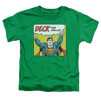 DC Comics Deck The Halls Short Sleeve Toddler T-Shirt