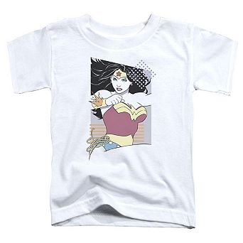 Justice League of America Wonder Woman 80s Minimal Short Sleeve Toddler T-Shirt