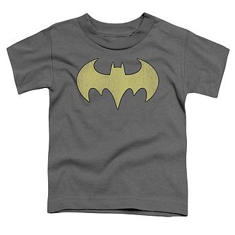 DC Comics Batgirl Logo Distressed Short Sleeve Toddler T-Shirt