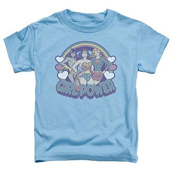 DC Comics Retro Girl Power Short Sleeve Toddler T-Shirt