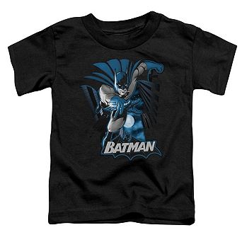 Justice League of America Batman Blue & Gray Short Sleeve Toddler T-Shirt