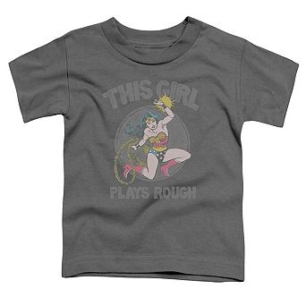 DC Comics Plays Rough Short Sleeve Toddler T-Shirt