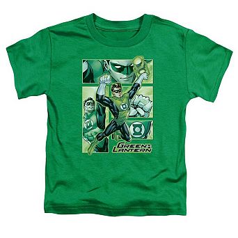Justice League of America Green Lantern Panels Short Sleeve Toddler T-Shirt