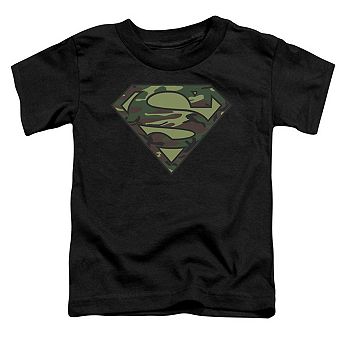 Superman Camo Logo Short Sleeve Toddler T-Shirt