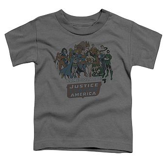 DC Comics Join The Justice League Short Sleeve Toddler T-Shirt